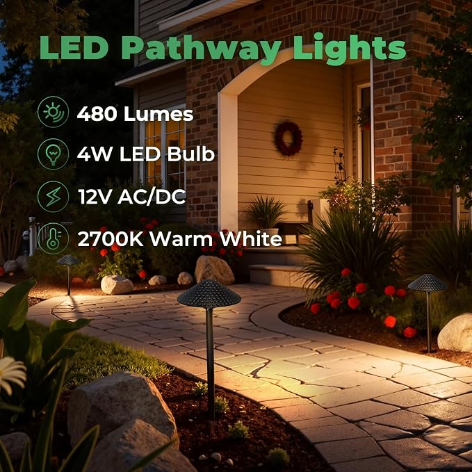 Gardencoin Low Voltage Pathway Lights 12V Outdoor LED Landscape Pathway - Image 2