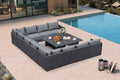 PURPLE LEAF Patio Furniture Set 13 Pieces Patio Seating Sofas Aluminum by PURPLELEAF