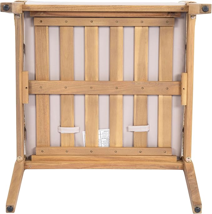 Acacia Wood Club Chairs Set of 2, Outdoor Patio Club Chairs - Image 9
