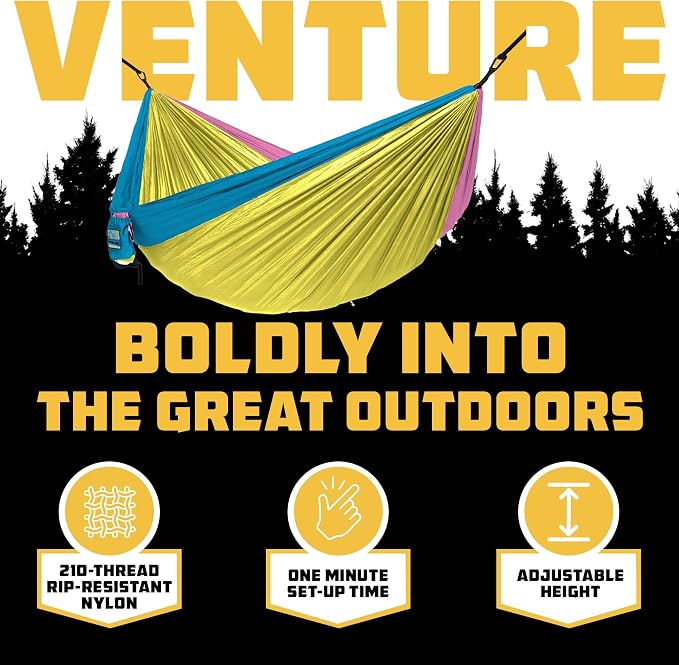 Wise Owl Outfitters Camping Hammock – 500lbs Portable Hammock - Image 3