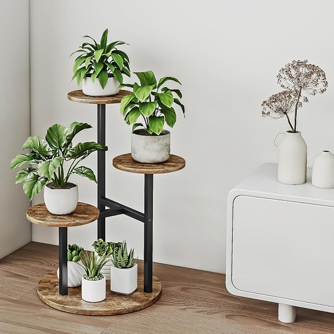 Plant Stand Indoor 4 Tier 5 Potted Multiple Flower Pot Holder - Image 2