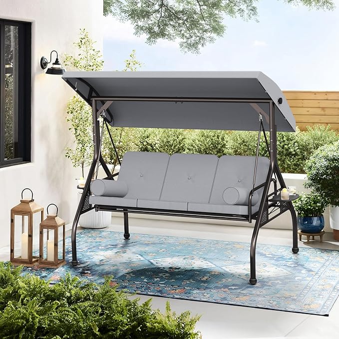 Oakcloud 3-Seat Outdoor Porch Swing - Image 6