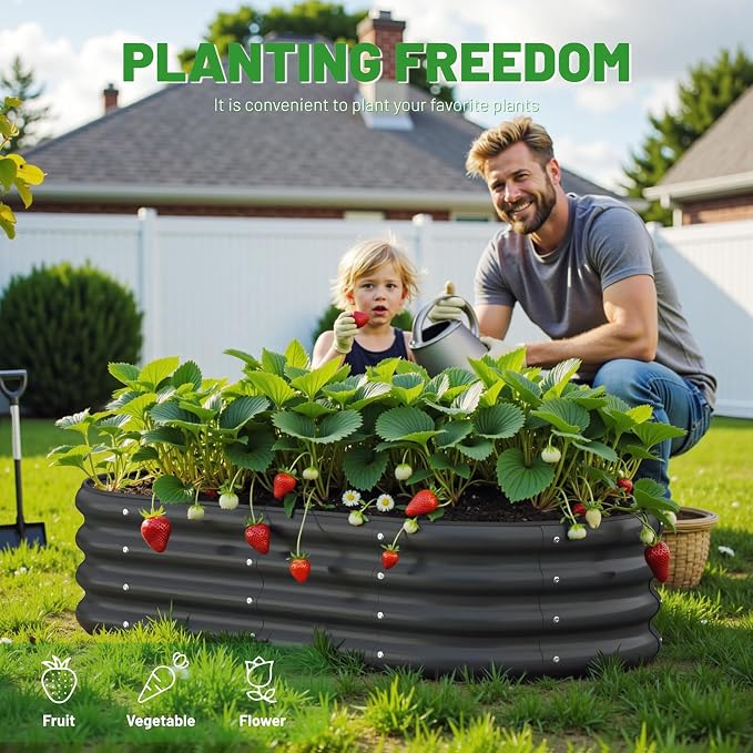 Galvanized Metal Raised Garden Bed Kit - Image 6