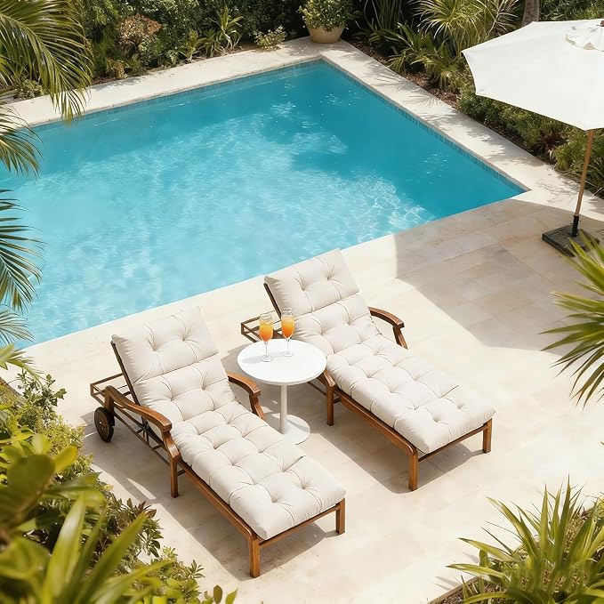 MTMR Chaise Lounge Cushion Outdoor, Non-Slip Chair Cushion - Image 3