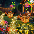 2 Pack Solar Lanterns Outdoor Waterproof, Hummingbird Watering Can Garden Decor by YJFWAL