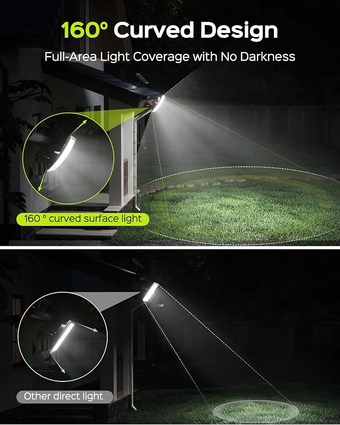 JACKYLED Solar Lights Outdoor Waterproof, Motion Sensor Security Flood Lights - Image 3