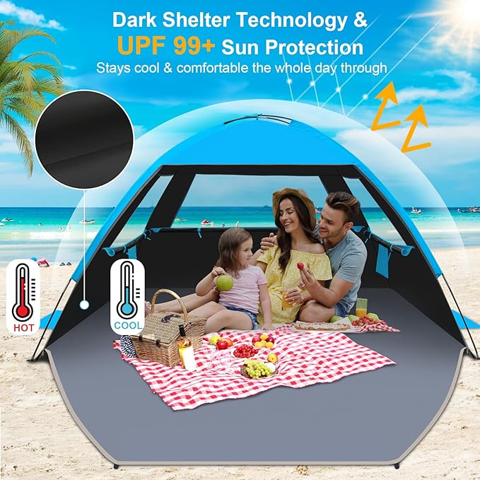 Gorich Beach Tent Sun Shelter for 3/4-5/6-7/8-10 Person - Image 3