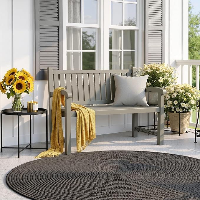 Outdoor Bench, Waterproof & Weatherproof Garden Bench - Image 2