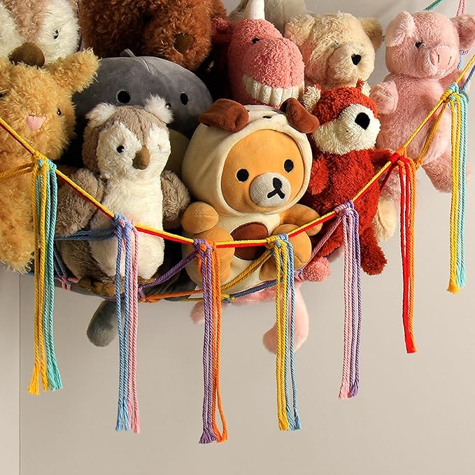 Stuffed Animal Hammock Corner Storage Net Cute Preppy Trendy Stuff Gifts - Image 5