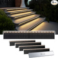 Solar Step Lights for Outside, 33 Focused-Beam High-Brightness LEDs, Waterproof by SHONELIGHTING