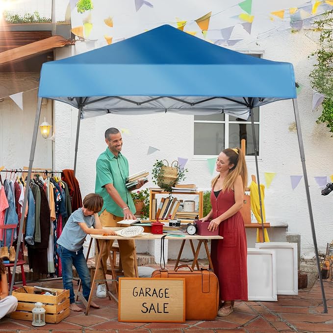 VINGLI 6x6 ft Pop Up Canopy Tent, Outdoor Small Gazebo - Image 8
