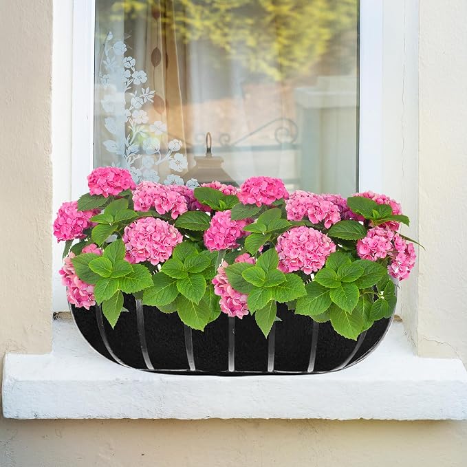 2PCS 30Inch Upgraded Planter Basket Liners Fabric Window Box Liners Felt Trough - Image 7