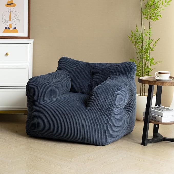 Pamapic 32" Bean Bag Chair, Single Sofa, Ultra Soft Dutch Velvet, Fluffy - Image 6