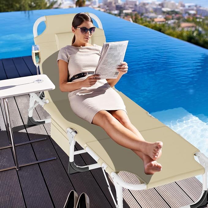 LILYPELLE Folding Chaise Lounge Chair - Image 7