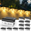 Solar Step Lights Outdoor, 12 Pack Solar Fence Lights, LED Waterproof Deck by Herzila