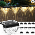 12 Pack Solar Deck Lights Outdoor, Solar Step Lights Waterproof by Melunar