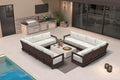 PURPLE LEAF Patio Furniture Set L-Shaped Outdoor Couch by Unknown