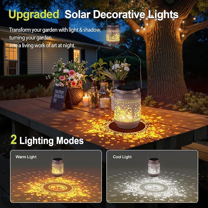 KOOPER Solar Lanterns Outdoor Waterproof Birthday Gifts - Image 2