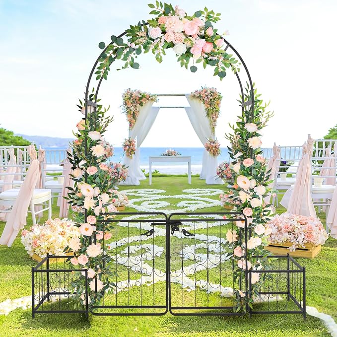 Garden Arbor Metal Garden Arch - Image 6
