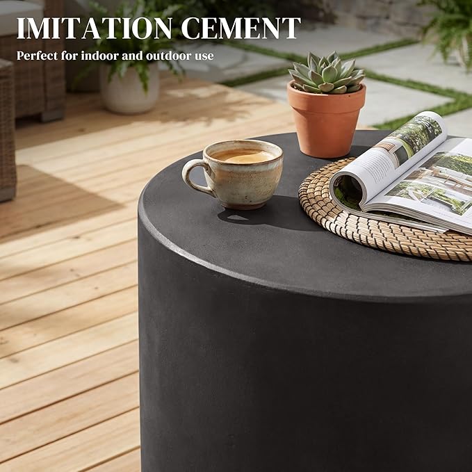 HOMCOM Round Side Table, Lightweight Accent Table - Image 4
