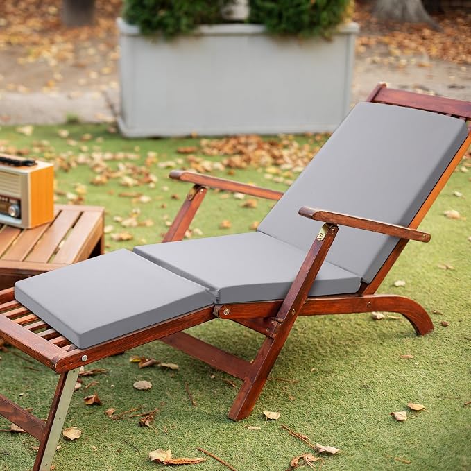Pinkunn Chaise Lounge Cushion Waterproof Outdoor Lounge Chair Cushions 21 x 72 - Image 5