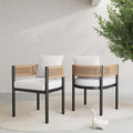 Grand patio Outdoor Dining Chair Set of 2, 2 Pieces Patio Dining Chairs by GrandPatio