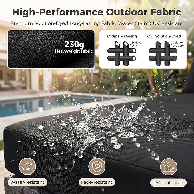 NICESOUL 7 Piece Outdoor Furniture Set - Image 9
