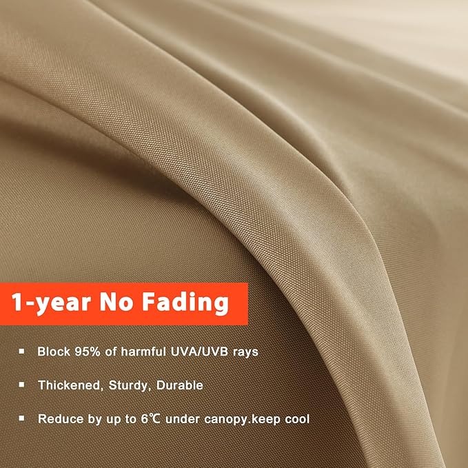 MASTERCANOPY Patio Umbrella 9 ft Replacement Canopy - Image 3