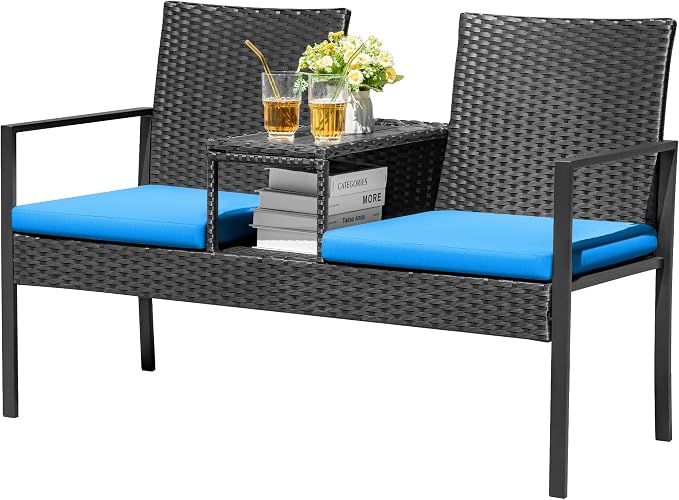 Devoko Patio Conversation Sets Outdoor Loveseat by DEVOKO