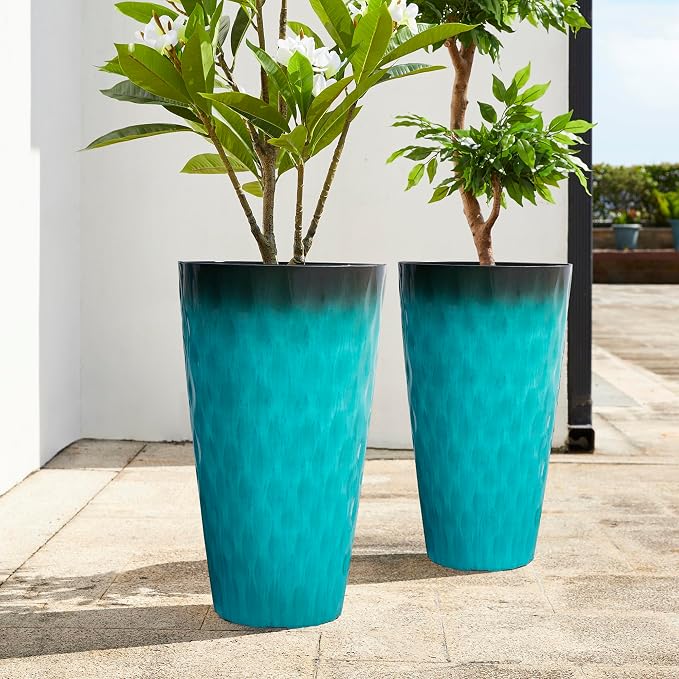 Glitzhome 23.75" H Oversized Tall Planter, - Image 6