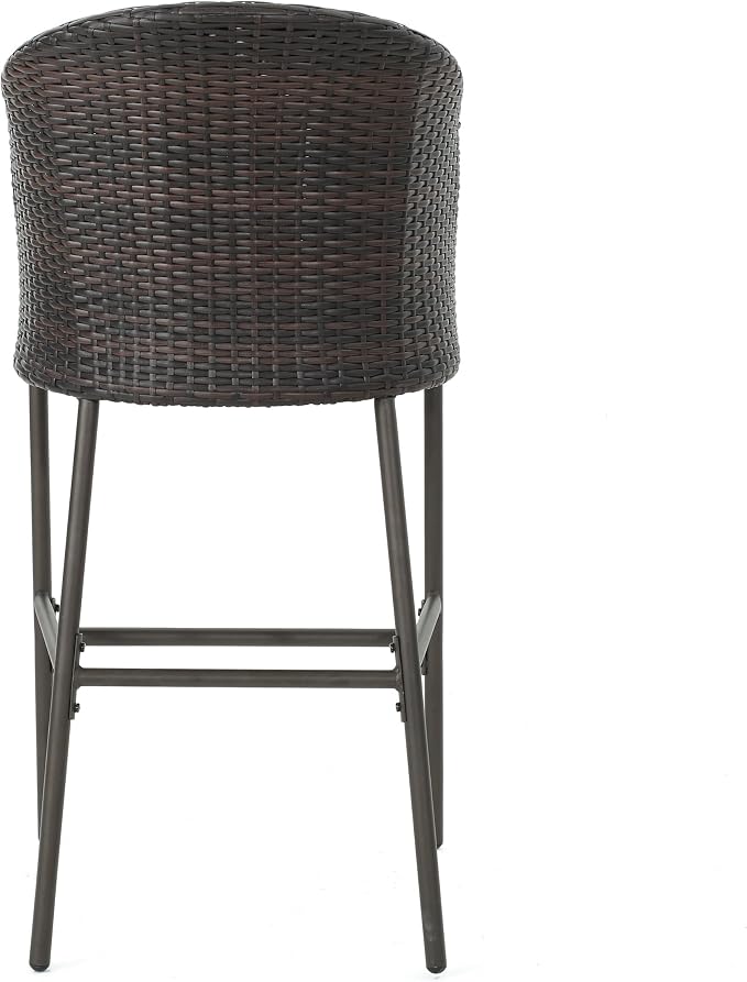 Christopher Knight Home Dominica Outdoor Wicker Barstools - Image 8