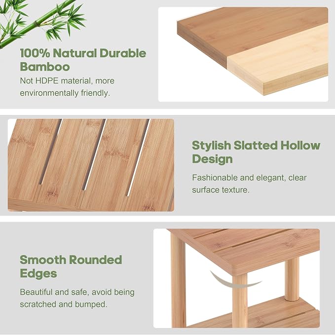 Outdoor Side Table, 2-Tier Small Outdoor Table - Image 5