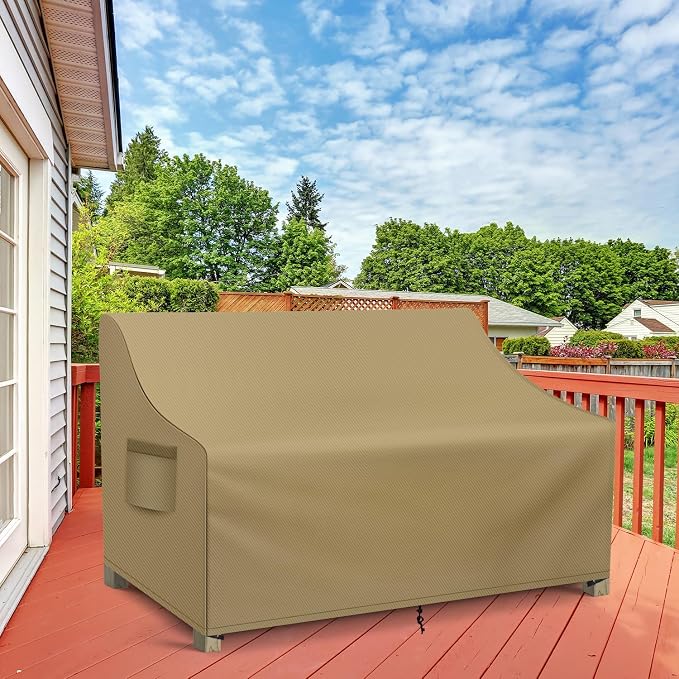 WLEAFJ Patio Sofa Cover Waterproof, 3-Seater Outdoor Sofa, Heavy Duty Deep - Image 7