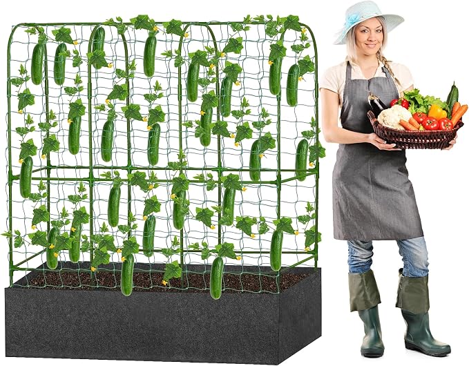 GENMOUS Garden Trellis for Climbing Plants, Cucumber Trellis - Image 2