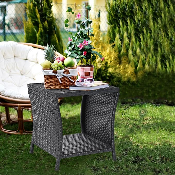 Outdoor Side Table Small Outdoor End Table - Image 3