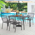 AECOJOY 5 Piece Outdoor Table and Chair, Patio Outdoor Dining Set by AECOJOY