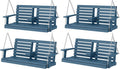 KINGYES Outdoor Hanging Porch Swing Set of 4, 2 Seat Patio Chair by KINGYES