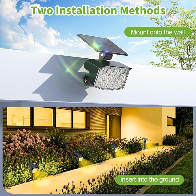 Solar Spot Lights Outdoor, Adjustable Solar Lights Outdoor Waterproof IP65 - Image 5