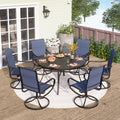 PHI VILLA 7 Piece Outdoor Patio Dining Set by PHIVILLAThepioneerofcomfortablehouseholdsupplies