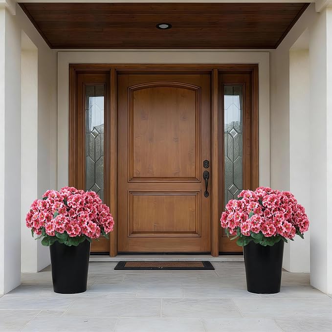 2 Pack Artificial Geranium Flowers Topitary Trees - Image 3
