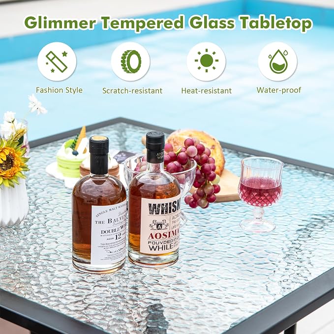 Tangkula 35 Inch Patio Dining Table - Image 9
