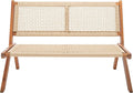 SAFAVIEH Outdoor Collection Kobina Natural Acacia Wood/Natural Rope Foldable by SAFAVIEH