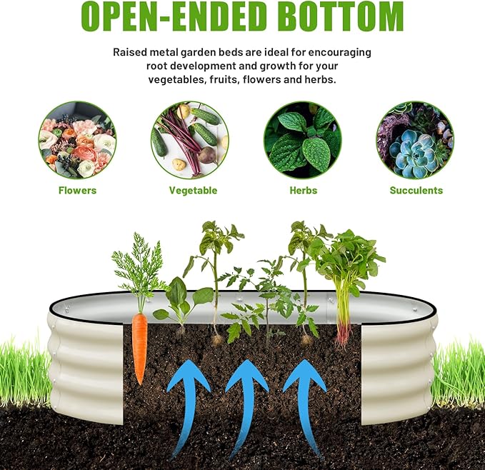 SnugNiture Galvanized Raised Garden Bed - Image 4