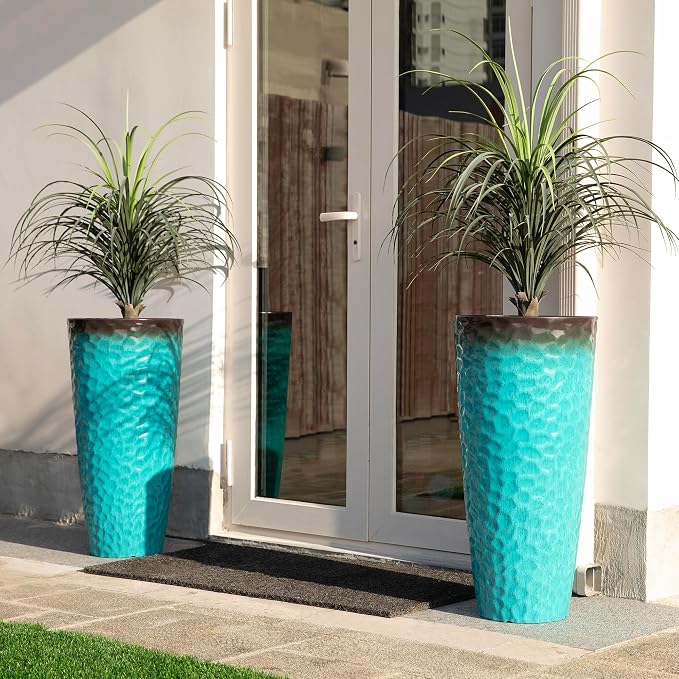 Glitzhome 31" H Oversized Tall Planter, Round Large Flower Pots - Image 6