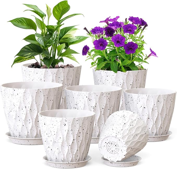 7/6.5/6/5.5/5/4.5/4 inch Plant Pots by Meowell