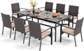 PHI VILLA 9 Pieces Outdoor Dining Set by PHIVILLAThepioneerofcomfortablehouseholdsupplies