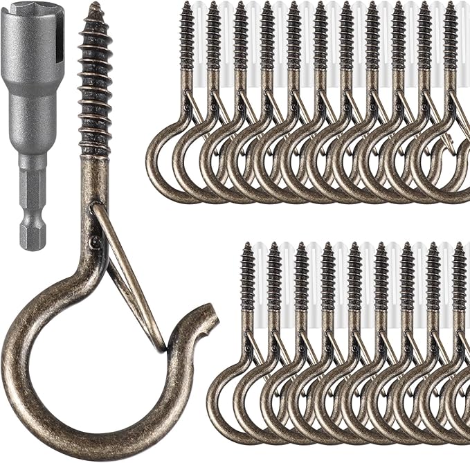 48 PCS Q-Hanger Hooks, Screw Hooks by FSAH