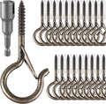 36 PCS Q-Hanger Hooks, Screw Hooks by FSAH