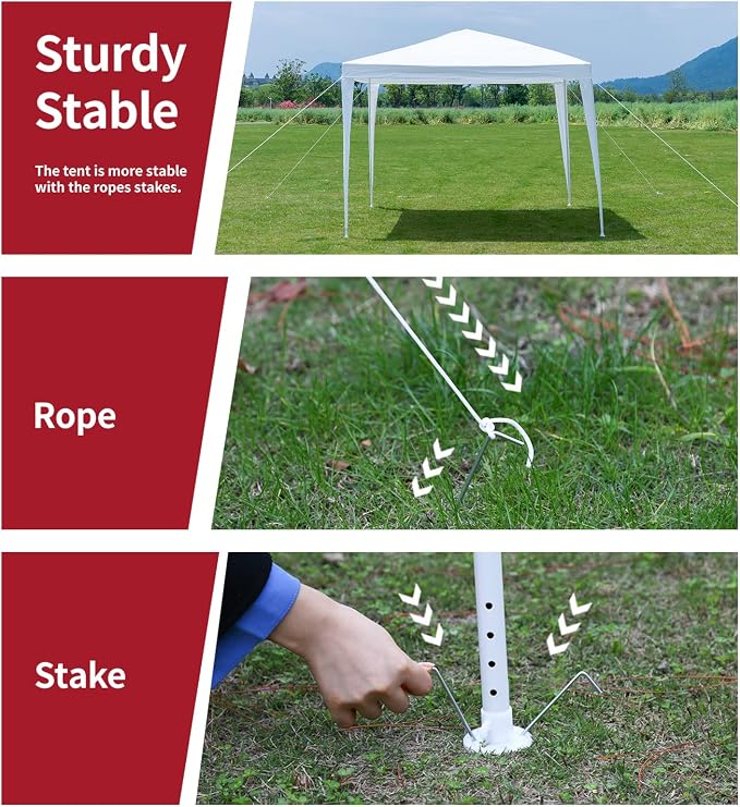 10x10 Gazebo Waterproof Outdoor Canopy Patio Tent Party Tent - Image 7
