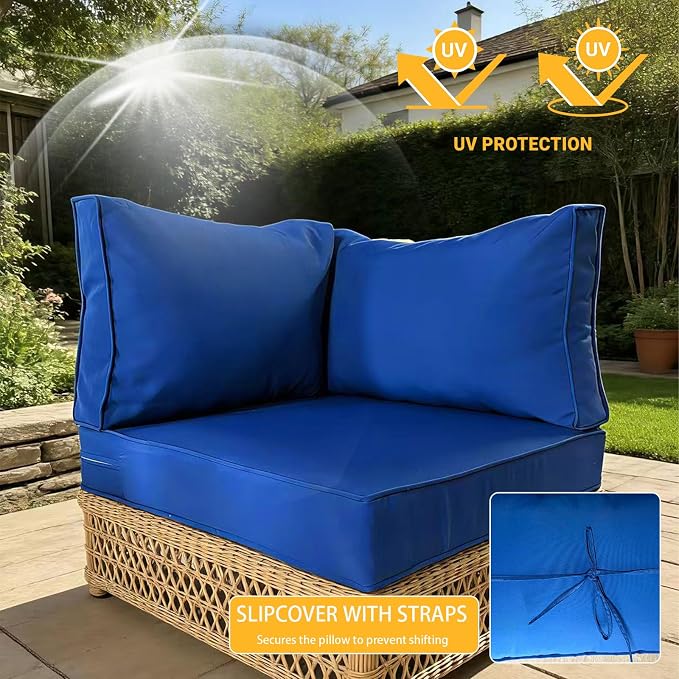 Outdoor Cushions Covers for Patio Furniture, Patio Cushion Covers Replacement - Image 4